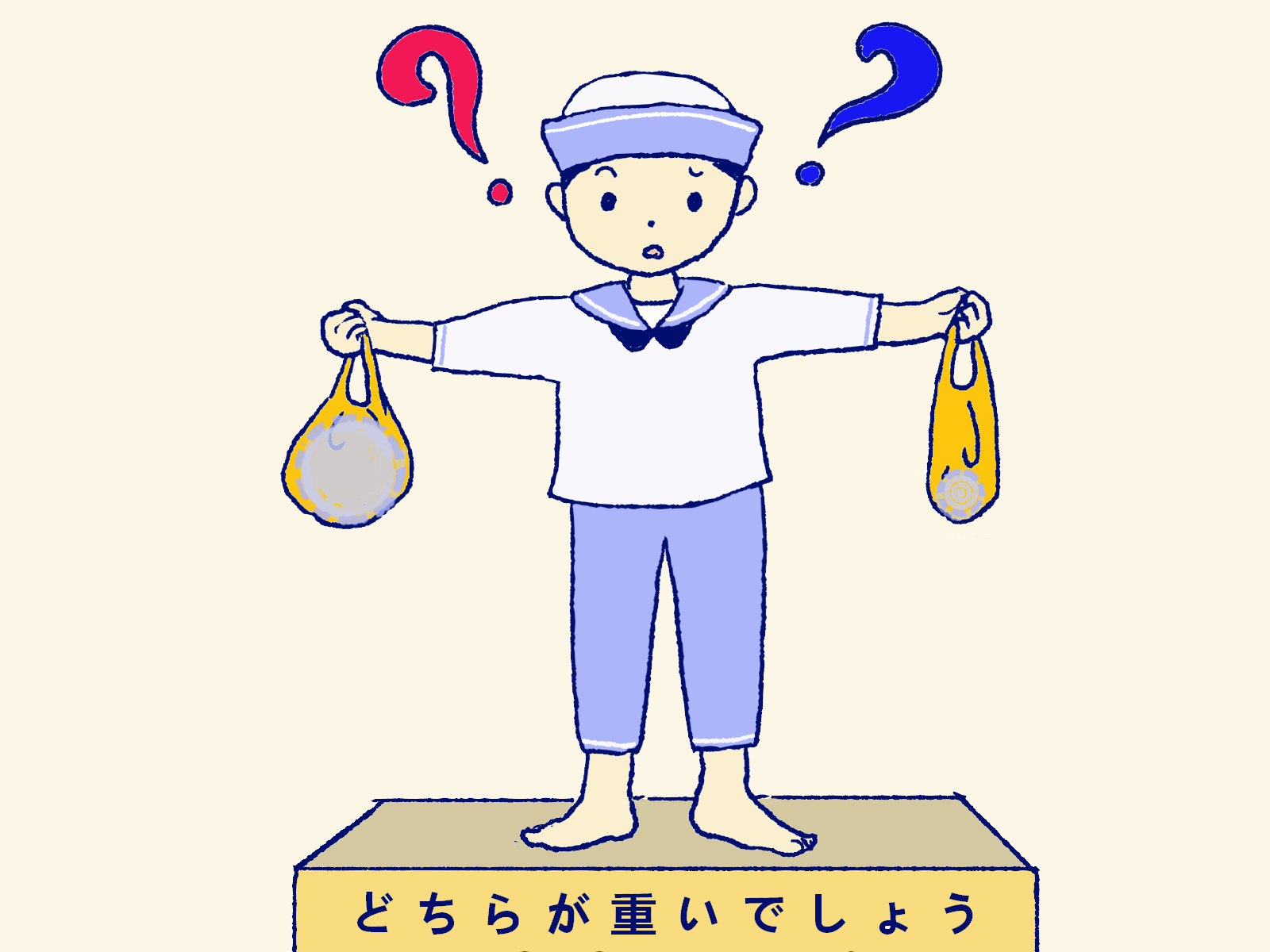 重さは 手に持って比べられるか 科学実験データ 科学実験データベース 公益財団法人日本科学協会