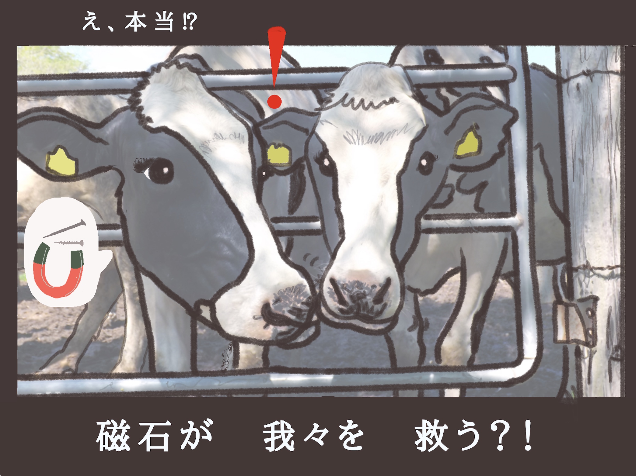 カウマグ(磁石)が  牛の胃(命)を守ってるなんて知らなかった！！