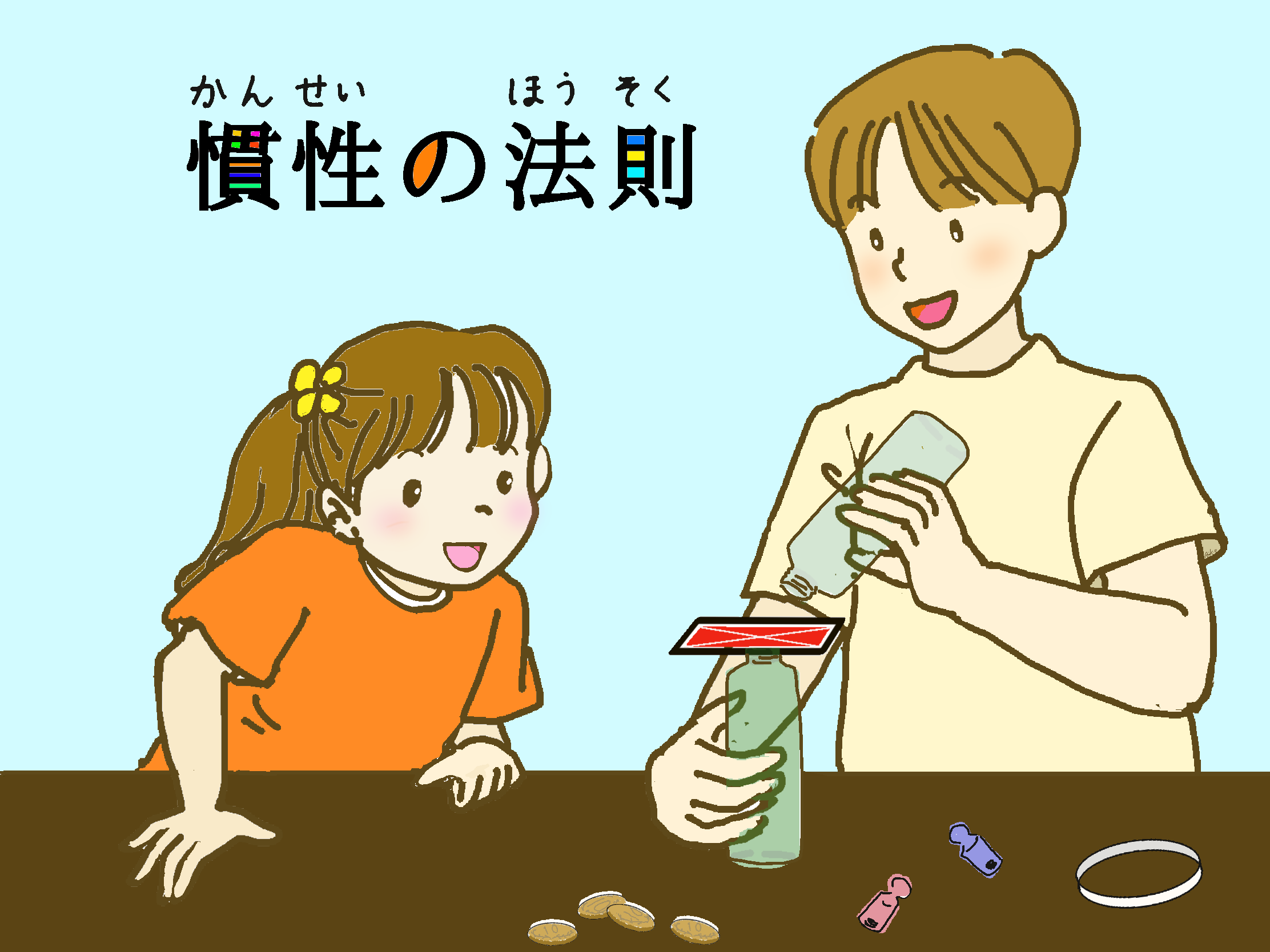 慣性(静止)テーブル実験のコツをマスターしよう！